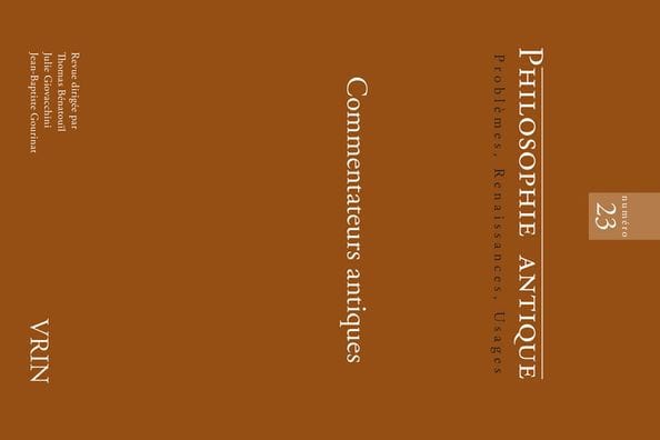 Commentateurs antiques