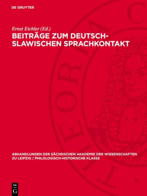 Beitr ge zum deutsch-slawischen Sprachkontakt
