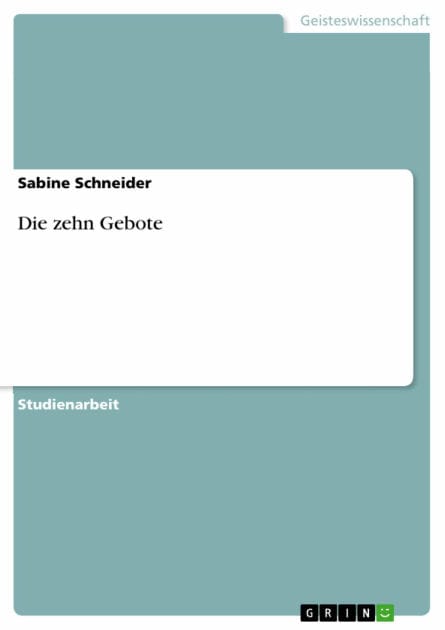 Die zehn Gebote
