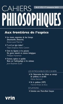 Aux frontieres de l'espece
