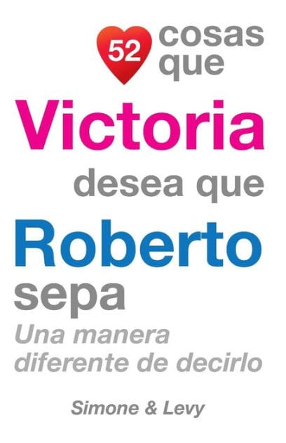 52 Cosas Que Victoria Desea Que Roberto Sepa: Una Manera Diferente de Decirlo