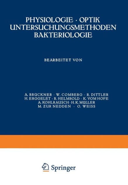 Physiologie � Optik Untersuchungsmethoden Bakteriologie