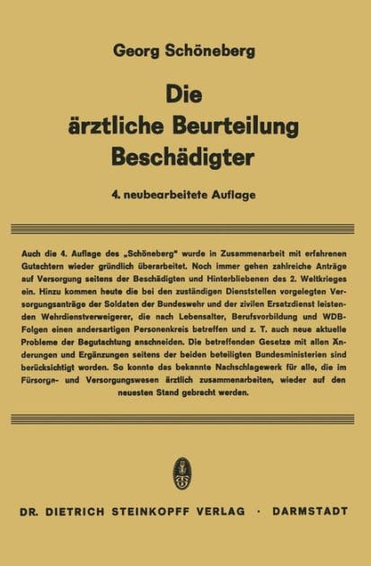 Die �rztliche Beurteilung Besch�digter
