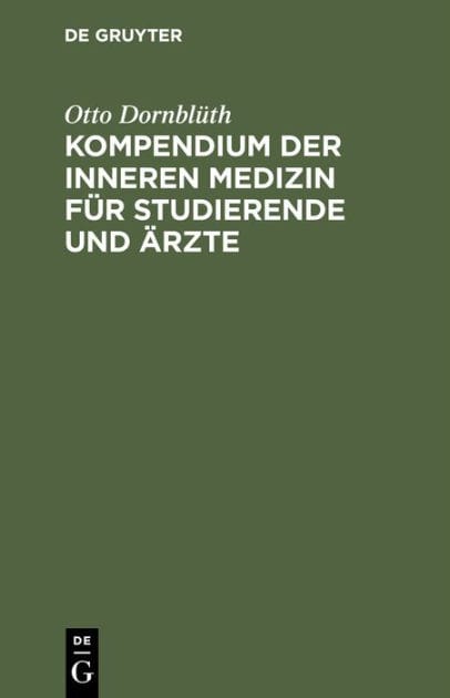 Kompendium der inneren Medizin f r Studierende und rzte
