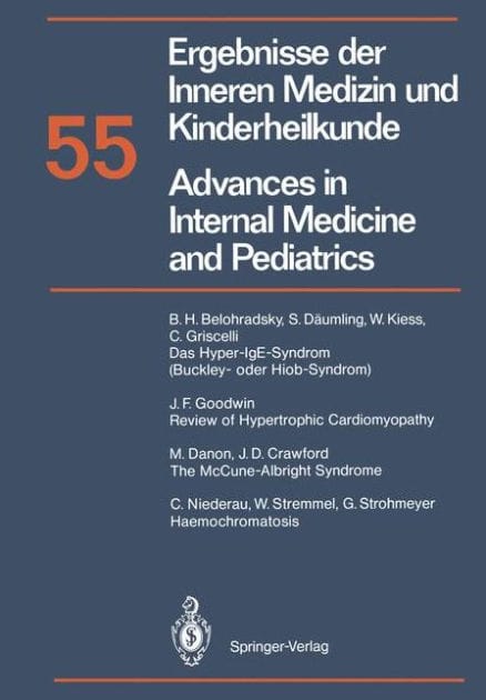 Ergebnisse der Inneren Medizin und Kinderheilkunde / Advances in Internal Medicine and Pediatrics