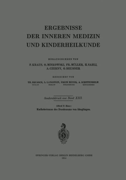 Katheterismus des Duodenums von S�uglingen