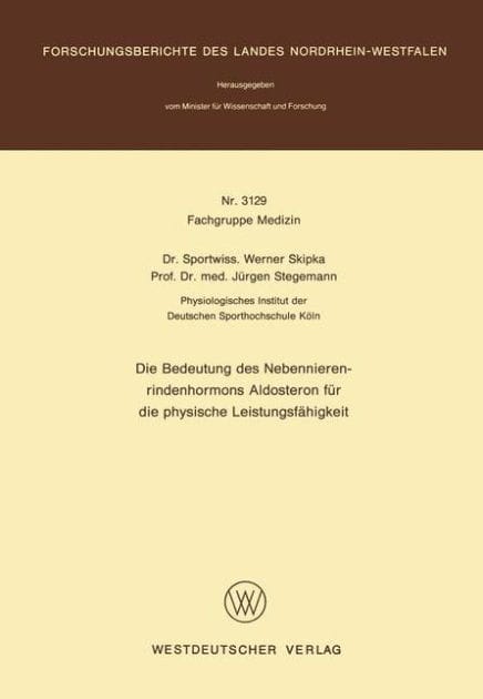 Die Bedeutung des Nebennierenrindenhormons Aldosteron für die physische Leistungsfähigkeit