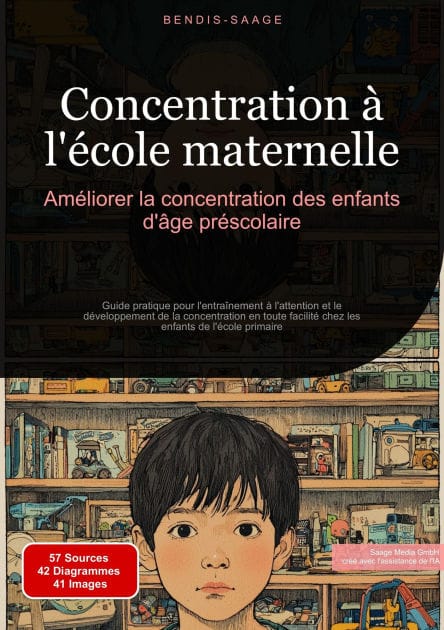 Concentration à l'école maternelle: Améliorer la concentration des enfants d'âge préscolaire: Guide pratique pour l'entraînement à l'attention et le développement de la concentration en toute facilité chez les enfants de l'école primaire