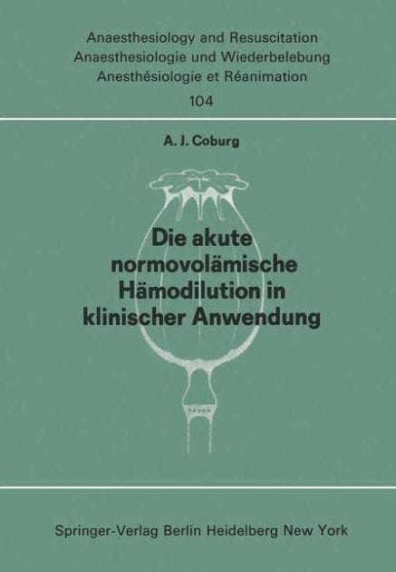 Die akute normo-vol�mische H�modilution in klinischer Anwendung