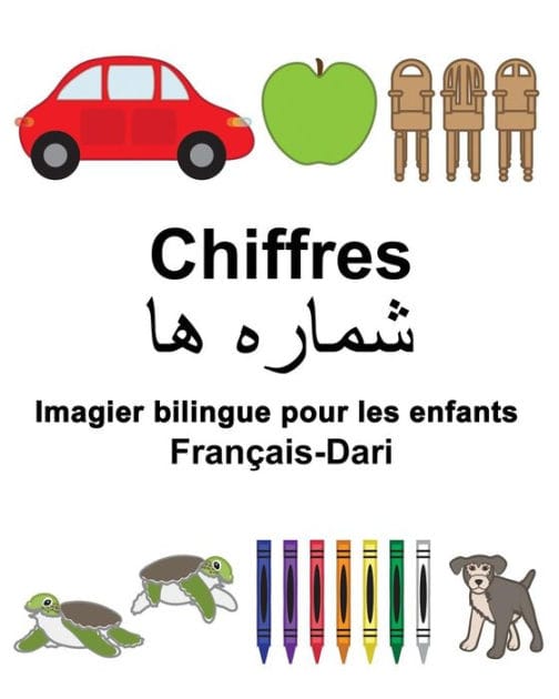 Français-Dari Chiffres Imagier bilingue pour les enfants