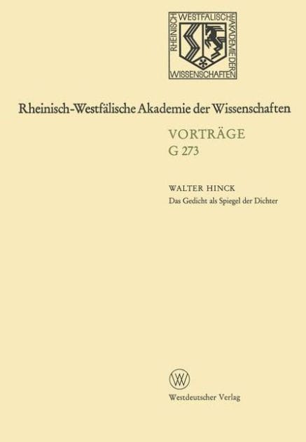 Das Gedicht als Spiegel der Dichter: Zur Geschichte des deutschen poetologischen Gedichts